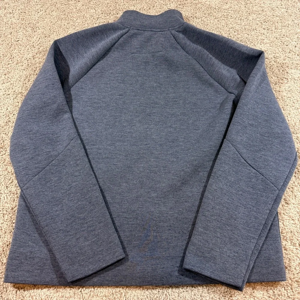 Banana Republic Track Jacket Mens Large Blue Gray Good Full Zip Tech 457617-01